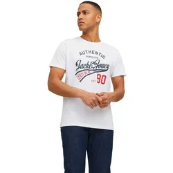 Jack & Jones T-Shirt Ethan Tee im 3er Pack mit Frontprint-XXL