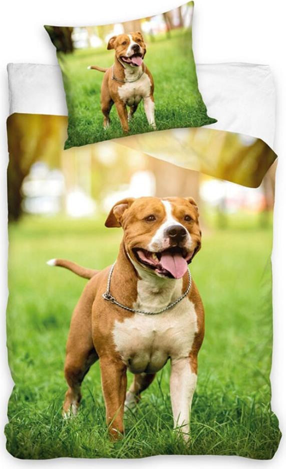 DREAMEE Dekbedovertrek Pitbull 140 x 200 cm