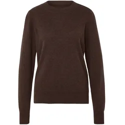 Tchibo - Strickpullover mit Cashmere - Damen - Gr. M - dunkelbraun