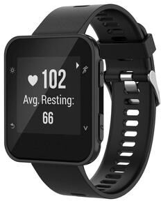 Everyday Crate Garmin Forerunner 35 30 Silicone Watch Band Adjustable Soft Replacement Strap black