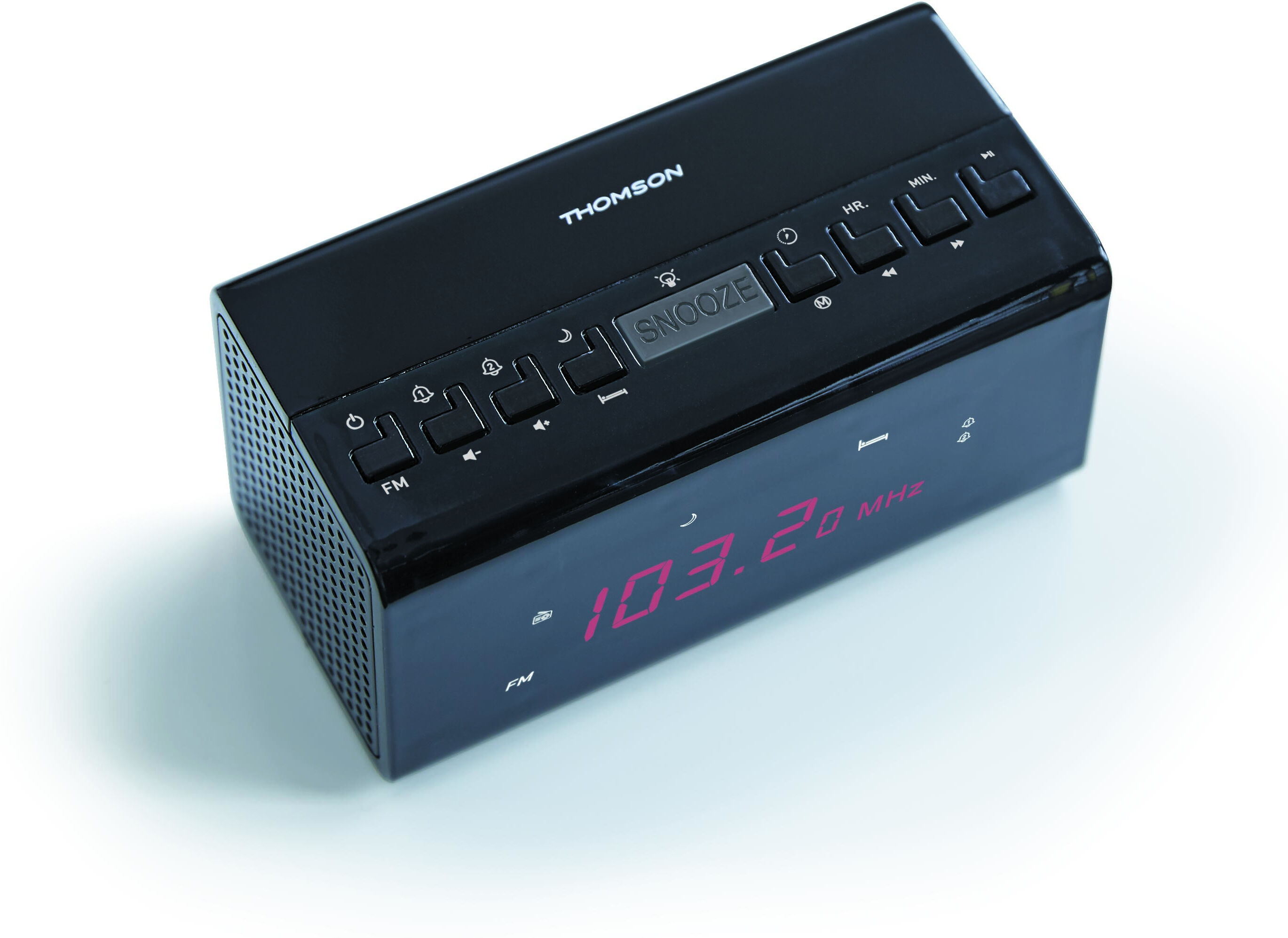 Thomson CR50 radio Reloj Negro