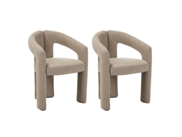 Livetastic Armlehnstuhl-Set Maro, Sand, Metall, 60x78x57 cm, Esszimmer, Stühle, Esszimmerstühle, Esszimmerstühle-Set