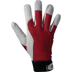 L+D 1 Paar Handschuhe Griffy rot / naturfarben Gr. 10 - 1706-10