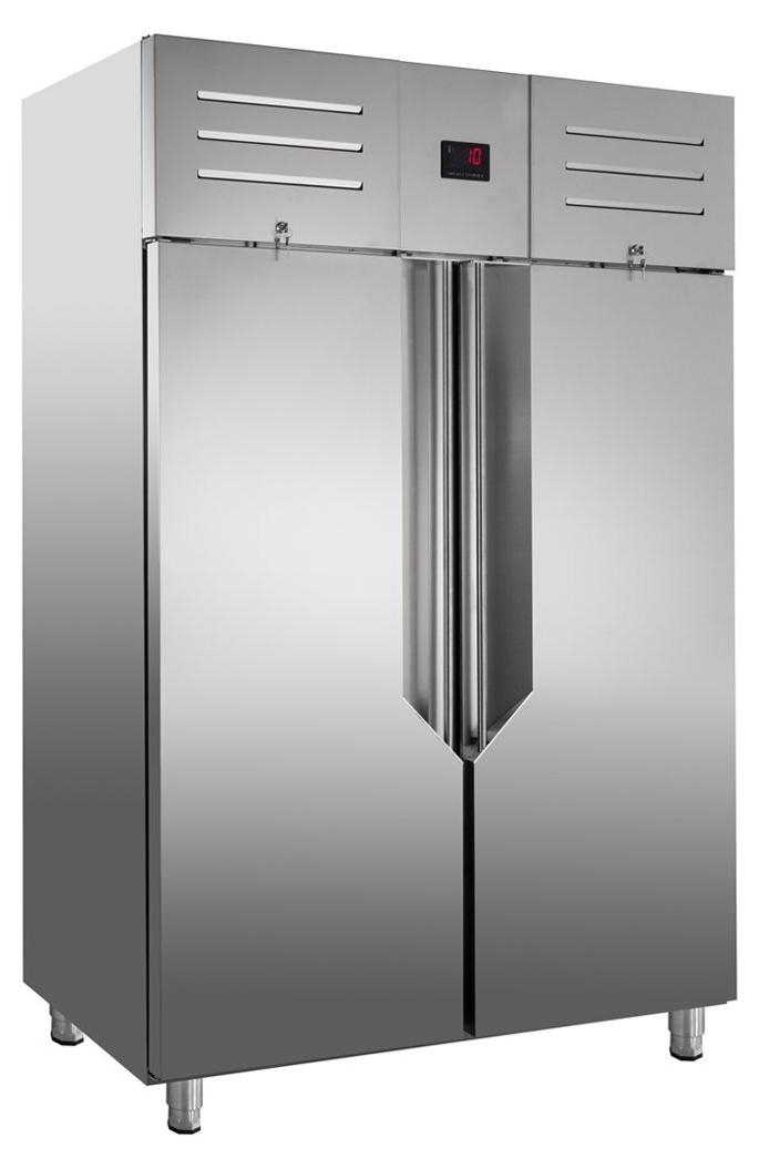 GastroHero Kühlschrank KS-GREENLINE1400 | GN 2/1 | 1400 Liter | Gewerbekühlschrank Edelstahl | -2°C bis +8°C | Gastronomie |