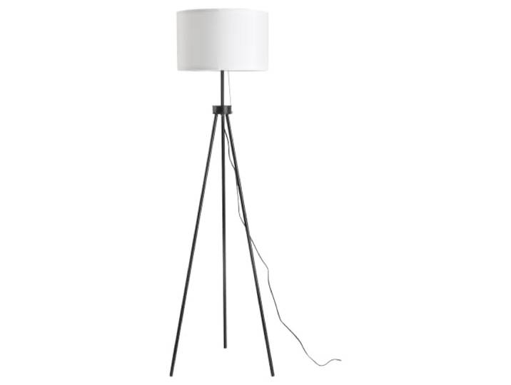 HOMCOM Stehlampe mit Lampenschirm aus Polyester und Baumwolle, Weiß
