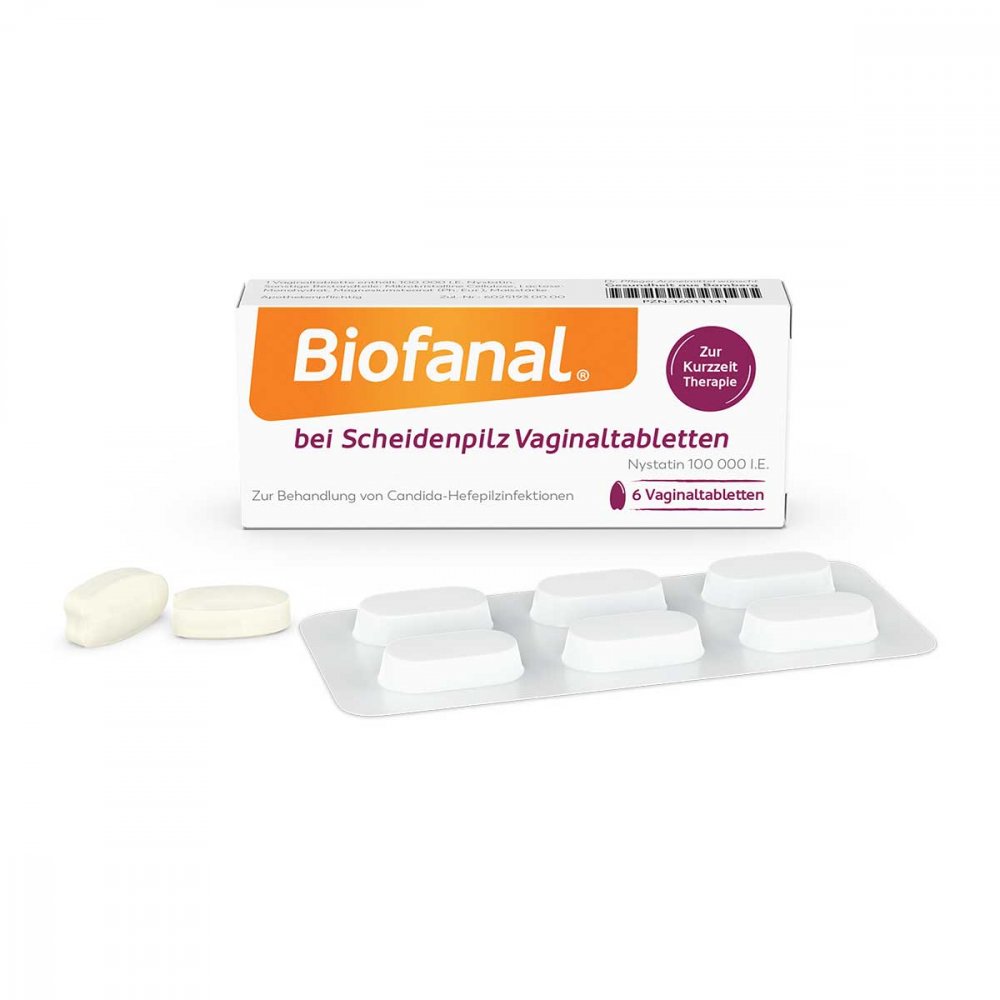 Dr. Pfleger Arzneimittel GmbH Biofanal bei Scheidenpilz 100 000 I.e. Vaginaltabletten 16011141