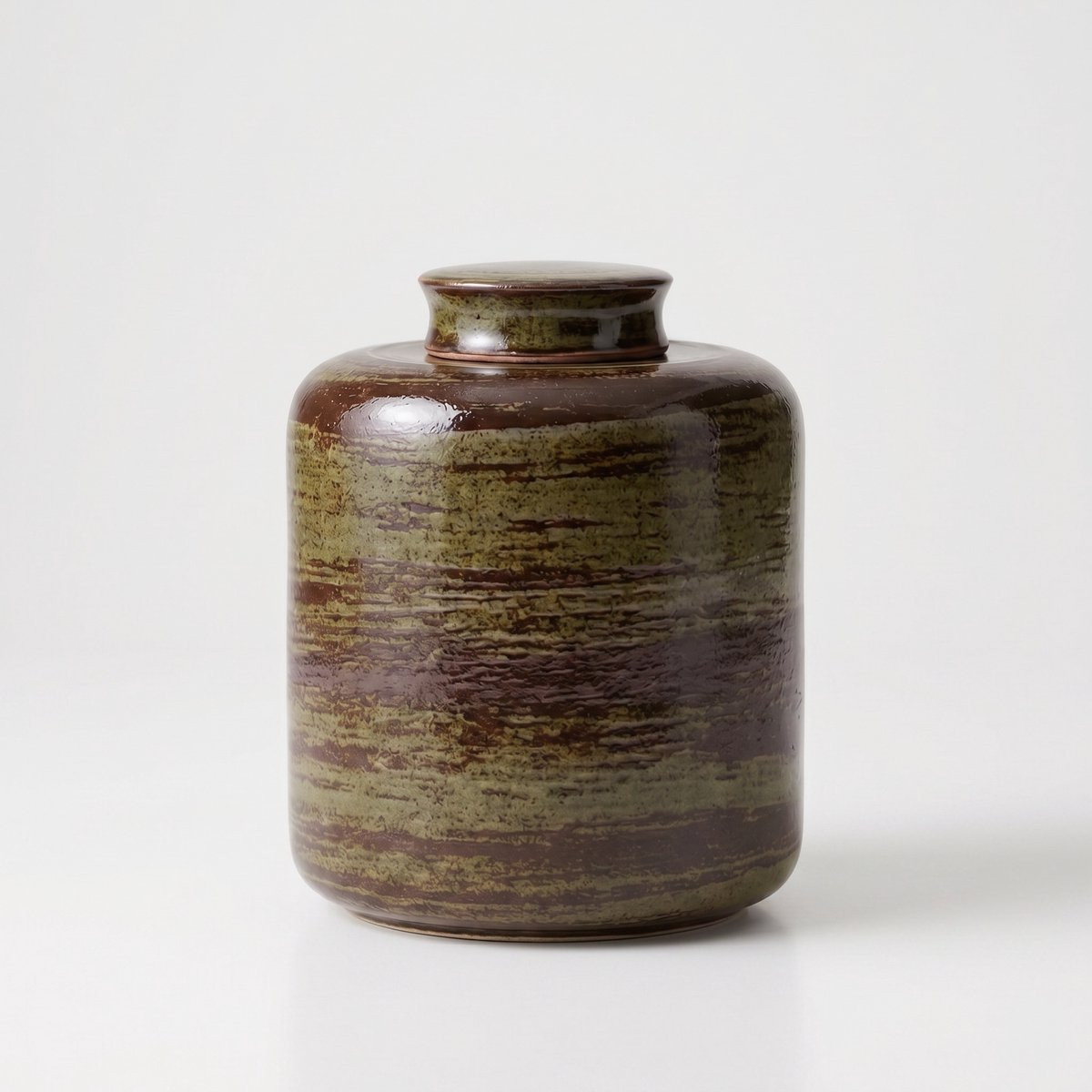 Artic Oasis Urn XL Groen - Keramische Crematie Urn voor Volwassenen of Huisdieren - 2,2 Liter
