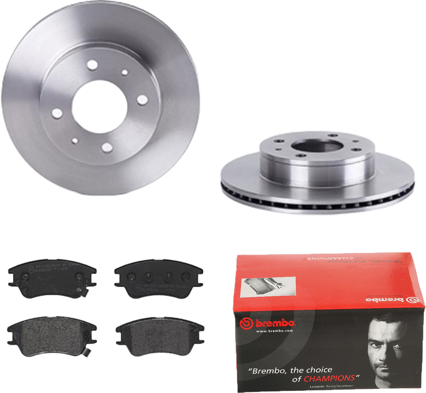Brembo Bremsensatz, Scheibenbremse Bremsensatz-Vorderachse Ijdtidesz5 Vorderachse Innenbelüftet 234mm 18mm Für Hyundai Ac
