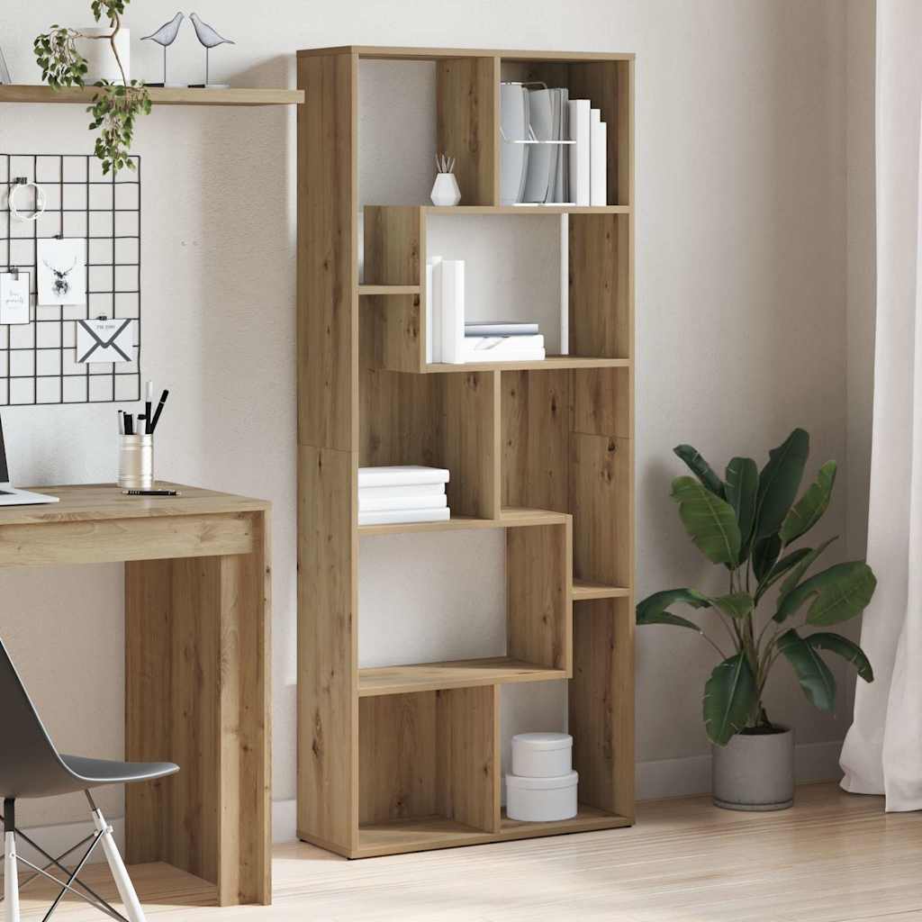 vidaXL Bibliothèque Artisan Chêne 67x24x161 cm Bois d'ingénierie