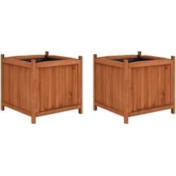 vidaXL Hochbeete 2 Stk. 50x50x50 cm Tannenholz