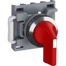 ABB M4SS2-30R Wahlschalter, rot, lang, 4 Stellungen, mit Halter, Chrome 1SFA611291R6001