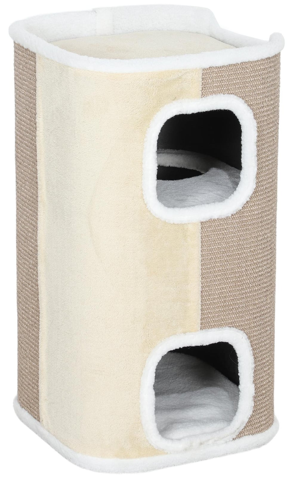 PawHut Kattenkrabboom met 3 niveaus, beige