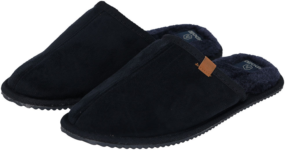 Hausschuh XQ FOOTWEAR "Herrenschuhe Brown", Herren, Gr. 43-44, schwarz, Obermaterial: 100% Polyester, unifarben, Schuhe Hausschuh schwarz 43-44