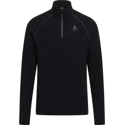 ODLO Herren Pullover Mid layer 1/2 zip RIGI, Größe XXL in Schwarz Schwarz
