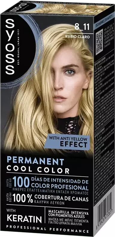 Syoss Permanent Color 1 Unit 8.11-Light Blonde