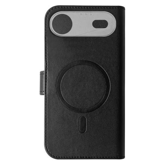 Celly Wallymag Brieftaschenhülle aus Kunstleder in Schwarz (Apple iPhone 17) (WALLYMAG1153BK)