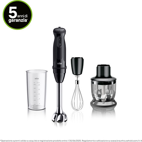 Braun MQ50202 MULTI QUICK 5 FRULLATORE AD IMMERSIONE 1000W