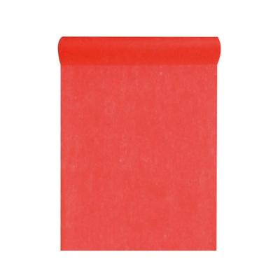 DeinPack Vlies Tischläufer Rolle 30 cm x 10 m rot – Tischläufer Vliesstoff für Hochzeit, Deko & Basteln