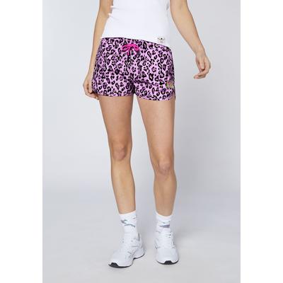 Badeshorts CHIEMSEE, Damen, Gr. XS (32), pink (orchid), Kunstfaser, Badehosen Badeshorts