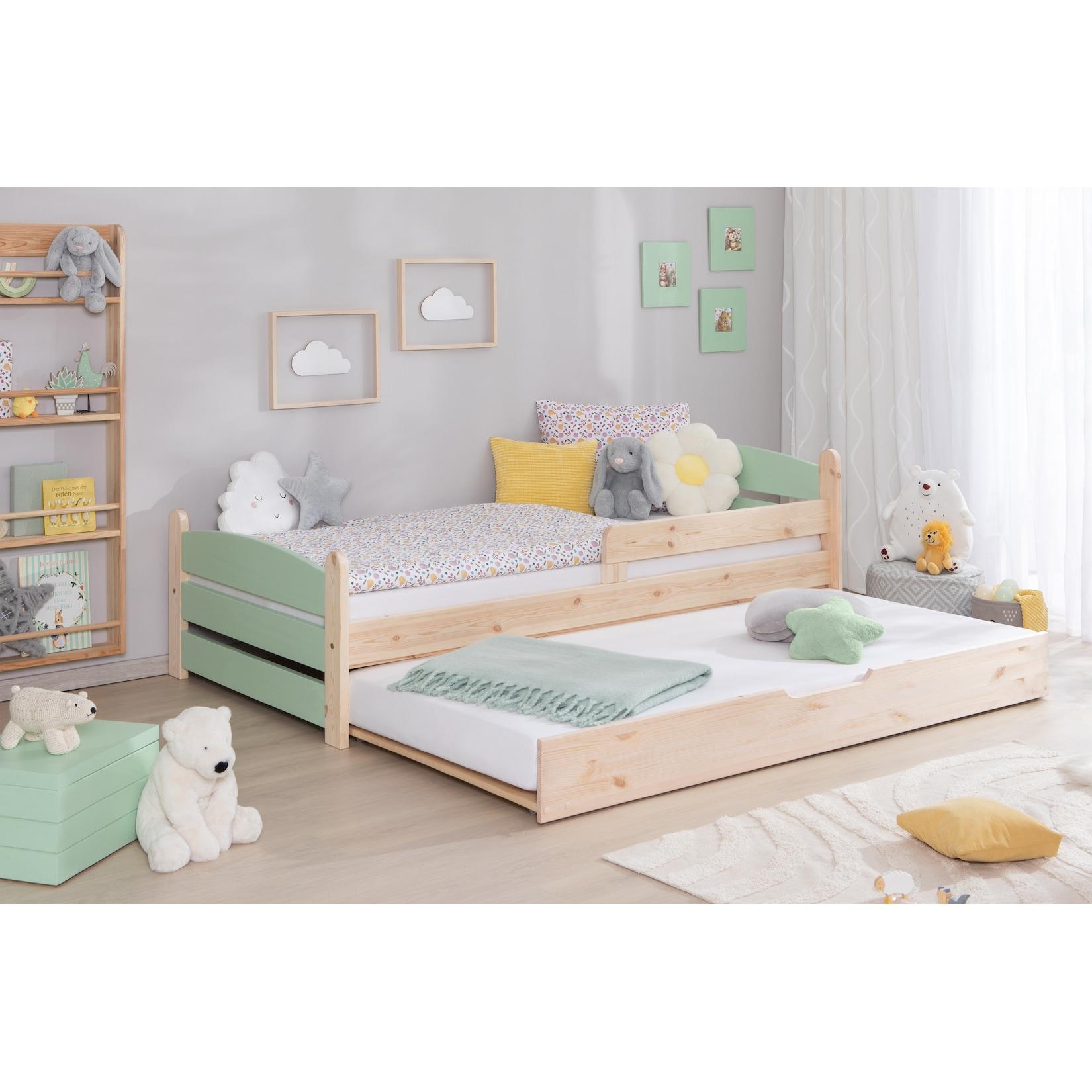TiCAA Einzelbett „Mello“, Kinderbett, Jugendbett, Schlafzimmer, Kinderzimmer