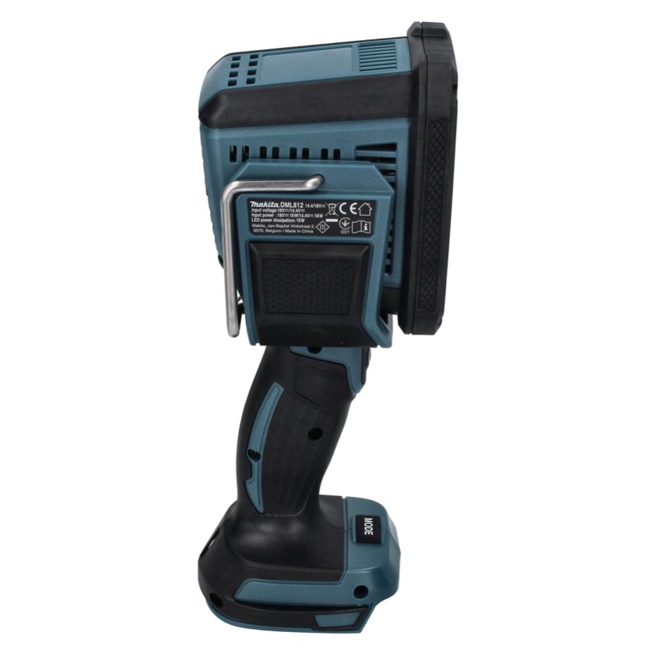 Makita DML 812 RM Akku LED Handstrahler Taschen Lampen 18 V 1250 lm + 2x Akku 4,0 Ah + Ladegerät (1250 lm) (DML812RM)