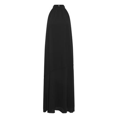 Midikleid ICHI "ICHI Freizeitkleid IHALISSO", Damen, Gr. 34, Normalgrößen, schwarz, Kleider Midikleid