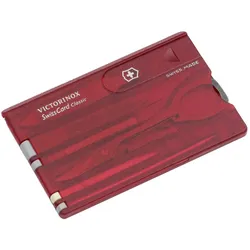 Victorinox Swiss Card Classic rot transparent