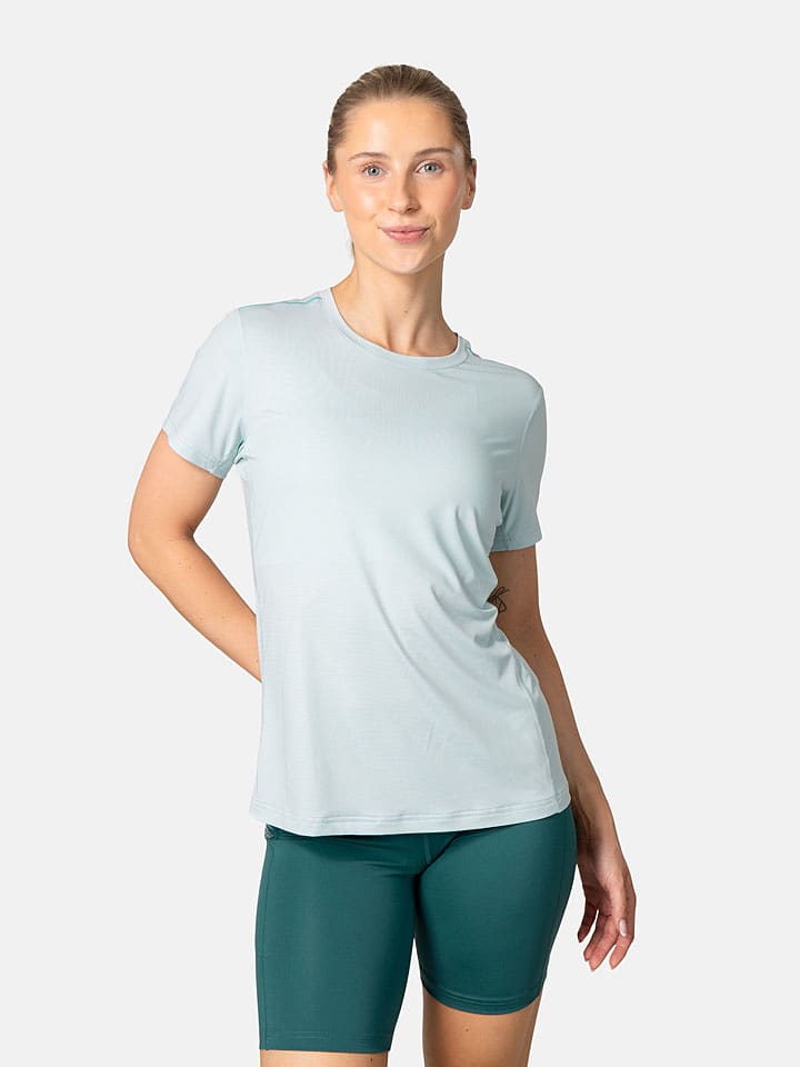 KARI TRAA Trainingsshirt "Ava" in Türkis - M