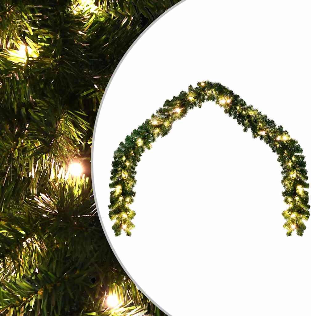 vidaXL Guirnalda de navidad con luces LED 10 m Verde