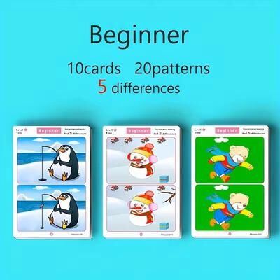 Inspire Select Interactive Training Card Set Observation, Logic & Thinking Skill Development Puzzle Cards For Kids beginner
