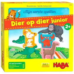 Haba !!! Spel Mijn eerste spellen Dier op dier junior (Nederlands) = Duits 306068 Frans 306070 (Deutsch, Französisch, Niederländisch)