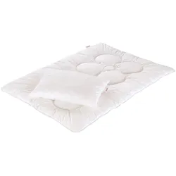 Paradies 2-tlg. Steppbett-Set Anela 40x60 / 100x135 cm, weiss