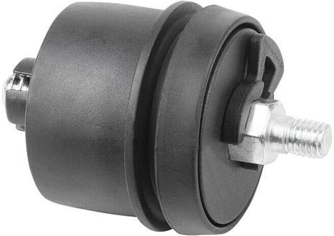 KIPP Bride de palier pour rouleau de transport D50 polyamide à roulement à billes Set 2 (K2056.5008)