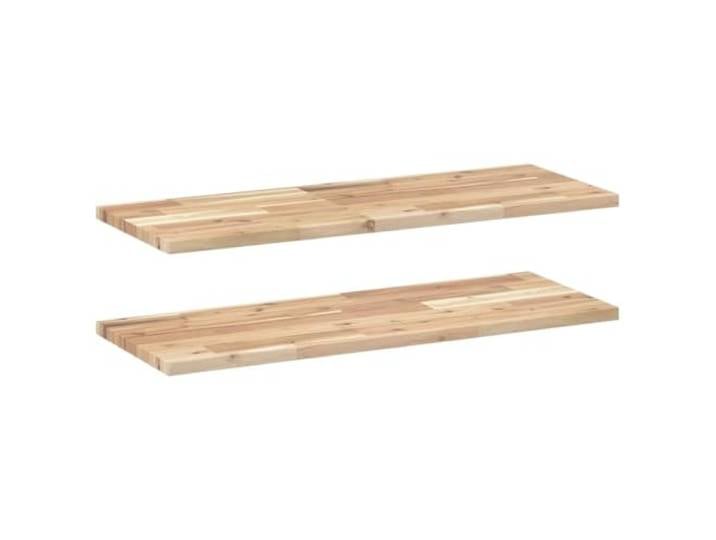 HKTMGDNG Schweberegal 2er Set 100x30 cm Akazie Massivholz Wandbrett Rustikales DIY Wandboard aus unbehandeltem Holz fuer Wohnzimmer, Schlafzimmer und Kueche. Individuell gestaltbar.