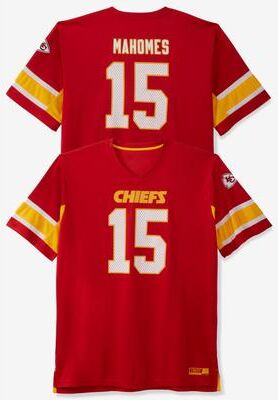 Men's Big & Tall Lightweight Team Jersey by NFL in Kansas City Chiefs Mahomes (Size 3XL)