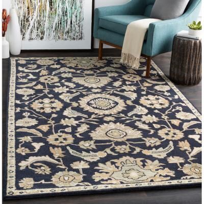 Livabliss Hand-Tufted Wigton Floral Wool Area Rug