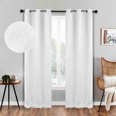 Superior Zuri Washable Room Darkening Curtains - Set of 2 Panels Window Drapes for Privacy, UV Sunlight Reduction