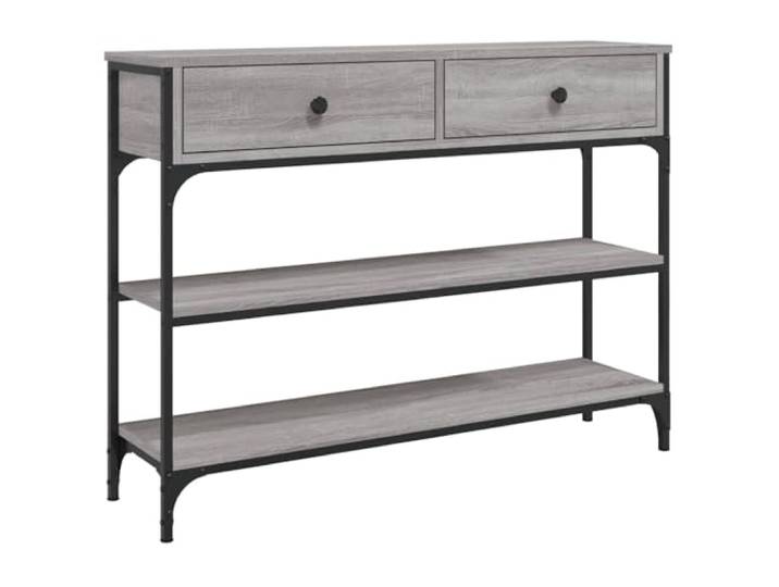 Heofavd Konsolentisch Grau Sonoma 100x25x75 cm Dielentisch Metall