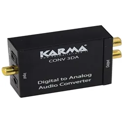 Karma Italiana CONV 3DA Audiowandler Schwarz (Digital -> Analog), Audio Adapter, Schwarz