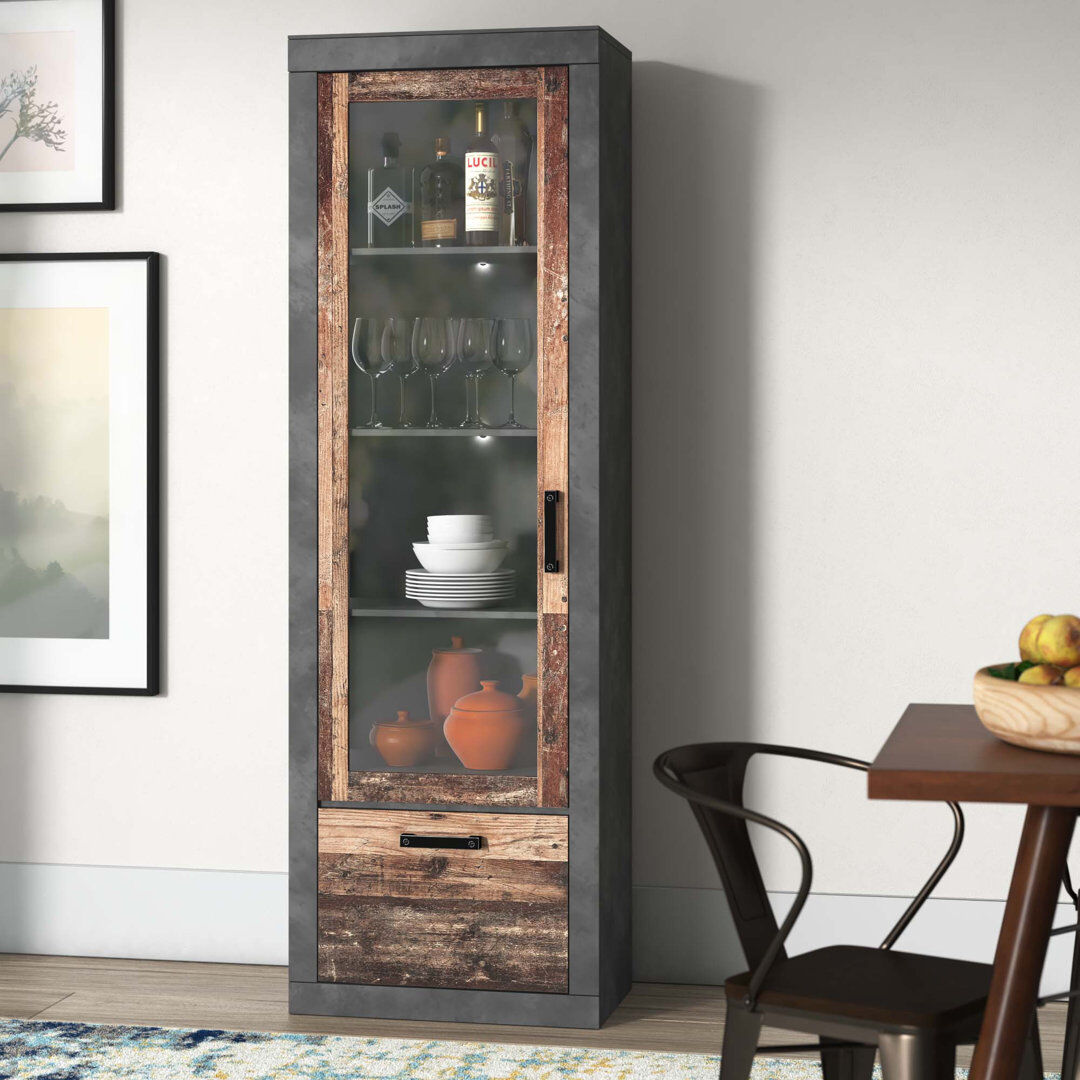 Trent Austin Design Jenna Display Cabinet Brown;Black;Gray 201cm H X 65cm W X 40cm D