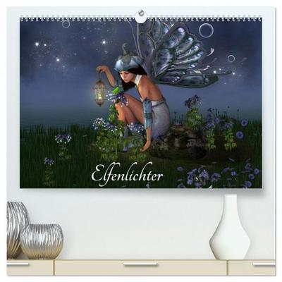 Elfenlichter (hochwertiger Premium Wandkalender 2026 DIN A2 quer), Kunstdruck in Hochglanz