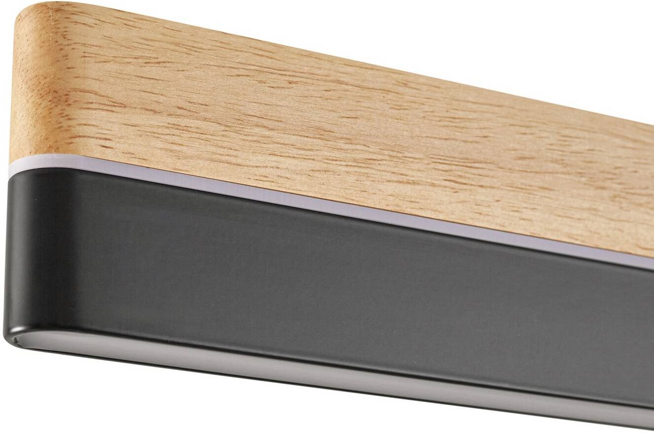 Hängelampe Holven Lucande, dimmbar, Holz hell, für Wohn- / Esszimmer, Holz, Modern, Pendelleuchte