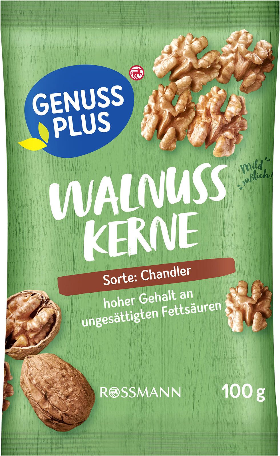 GENUSS PLUS Walnusskerne 100,0 g 4305615839356