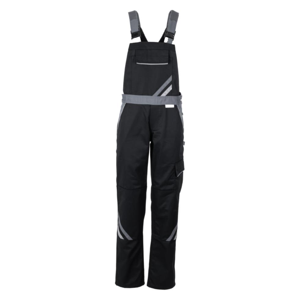 Planam Damen Latzhose schwarz/schiefer/zink 48 50 (50) (33947166)