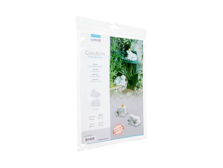 Glorex Giessform Frösche 10 × 8.5 × 5 cm 2 Stück