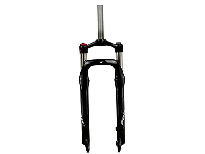 HSQMA Fatbike-Gabel 20-Zoll-Snowbike-Federgabel 4,0-Zoll-Reifen E-Bike-Ölgabel Spreizung 135 Mm Federweg 120 Mm QR 1-1/8-Zoll-Gabelschaft， Mit Lockout (Color : Black 20'')