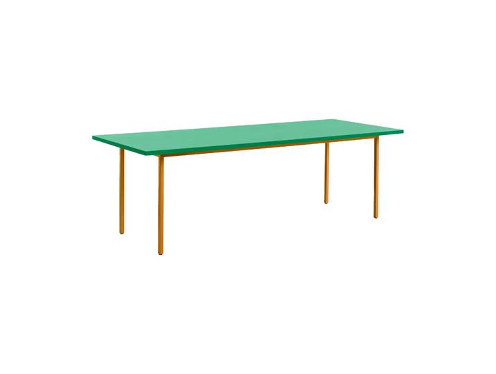 HAY Two-Colour Esstisch 90x240 cm Ochre-green mint