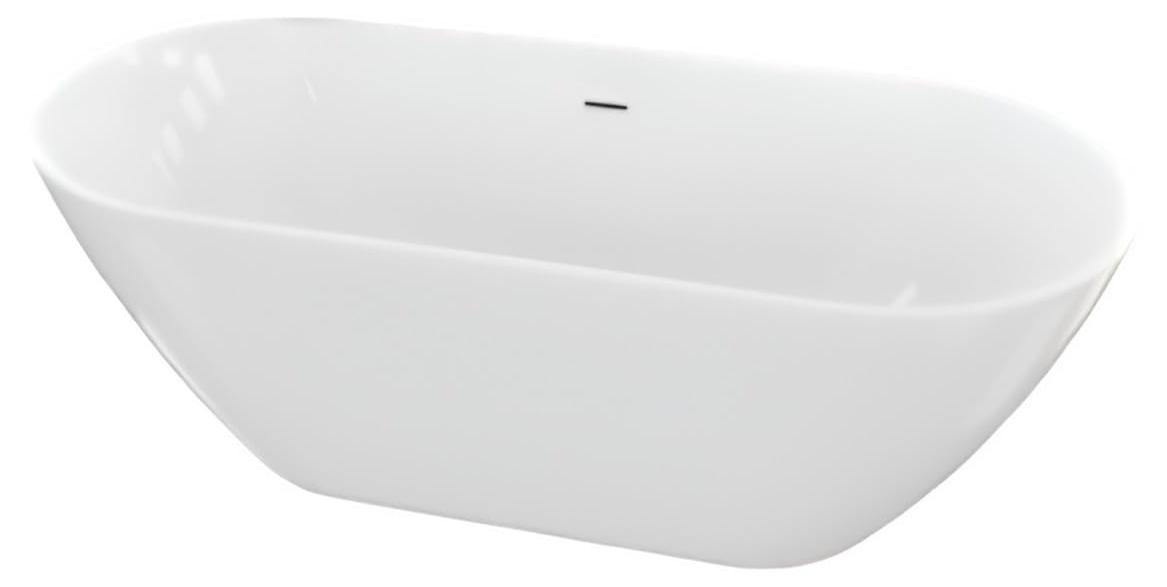 LAVITA Badewanne Irun 160x73x58 cm Weiß