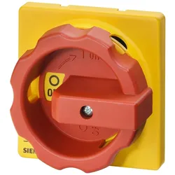 Siemens 3LD9224-3D Drehantrieb, Betätigungsknebel rot/gelb, für Zentralloch- Frontbefestigung 3LD92243D