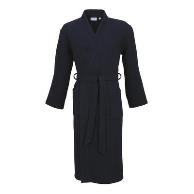Unisex-Bademantel CARL ROSS "25100" Gr. XS, blau (night blau), XS, Baumwolle, Hausmäntel, Waffelpique